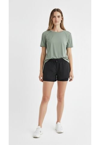 Short Deportivo Negro Para Mujer Belife