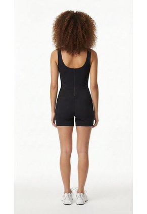 Enterizo Deportivo Negro Corto Mujer