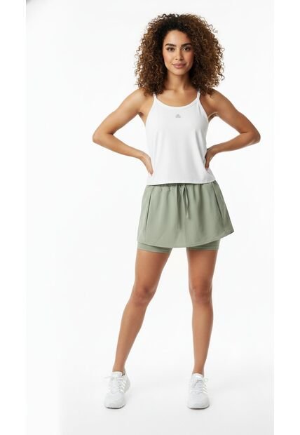 Falda Deportiva Verde Para Mujer