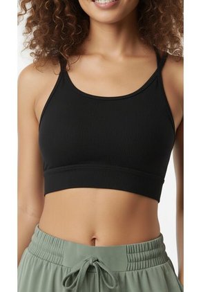 Top Deportivo Negro Para Mujer