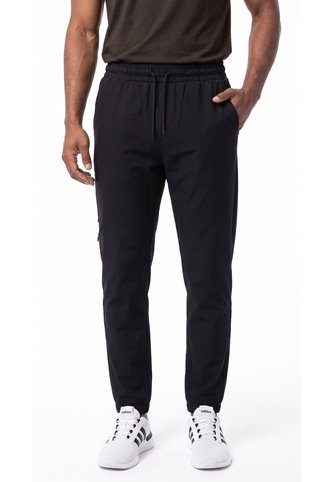 Pantalón Deportivo Negro Con Bota Elástica Para Hombre Belife