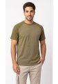 Camiseta Verde Madera Manga Ranglan Para Hombre de Belife