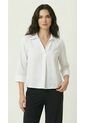 Blusa Manga 3/4 Ivory Para Mujer de Belife