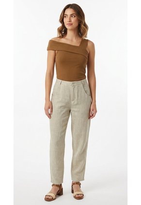 Pantalón Casual Caqui Para Mujer