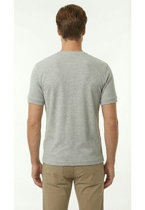 Camiseta Gris Manga Corta Para Hombre