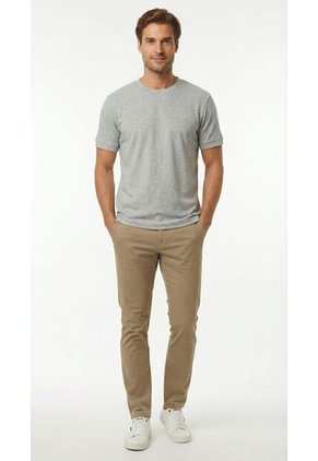Camiseta Gris Manga Corta Para Hombre