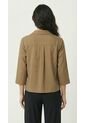 Blusa Manga 3/4 Café Para Mujer de Belife