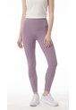 Legging Lila Con Malla En Bota Para Mujer de Belife