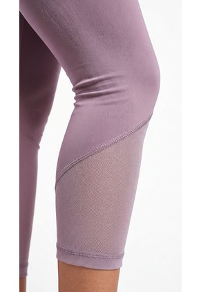 Legging Lila Con Malla En Bota Para Mujer