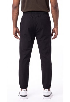 Pantalón Deportivo Negro Con Bota Elástica Para Hombre