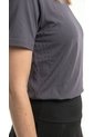 Camiseta Deportiva Manga Corta Gris Para Mujer de Belife