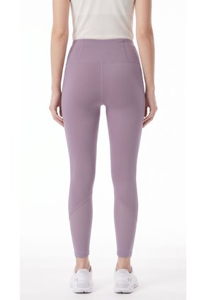 Legging Lila Con Malla En Bota Para Mujer