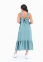 Vestido Verde Con Cargadera Ancha Para Mujer Belife de Belife