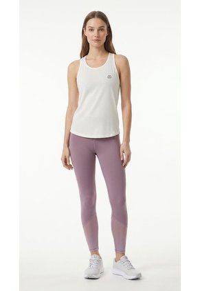 Legging Lila Con Malla En Bota Para Mujer