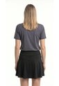 Camiseta Deportiva Manga Corta Gris Para Mujer de Belife