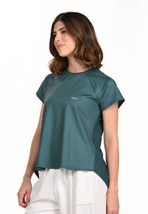 Camiseta Manga Corta Verde Para Mujer