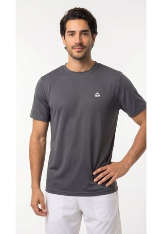 Camiseta Deportiva Gris Oscuro Para Hombre Belife