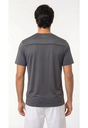 Camiseta Deportiva Gris Oscuro Para Hombre
