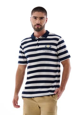 Camiseta Tipo Polo Rayas Belife