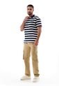 Camiseta Tipo Polo Rayas de Belife
