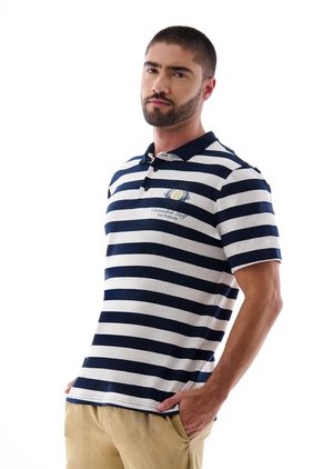 Camiseta Tipo Polo Rayas