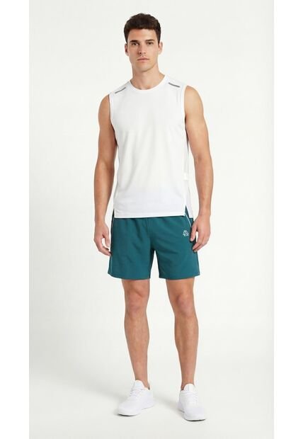 Camiseta Manga Sisa Deportiva Blanca Para Hombre