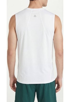 Camiseta Manga Sisa Deportiva Blanca Para Hombre