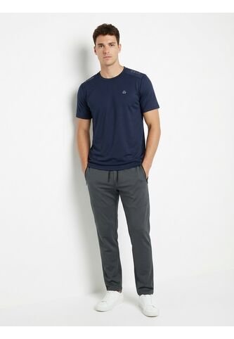 Camiseta Deportiva Manga Corta Azul Para Hombre Belife