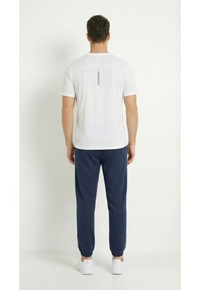 Camiseta Manga Corta Deportiva Blanca Para Hombre