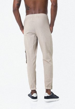 Pantalón Café Con Bolsillos Laterales Para Hombre Belife