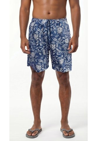 Pantaloneta De Playa Azul Para Hombre Belife