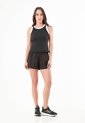 Short Deportivo Negro Con Ciclista Interno Para Mujer de Belife