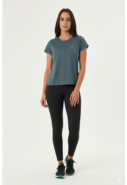 Camiseta Deportiva Verde Manga Corta