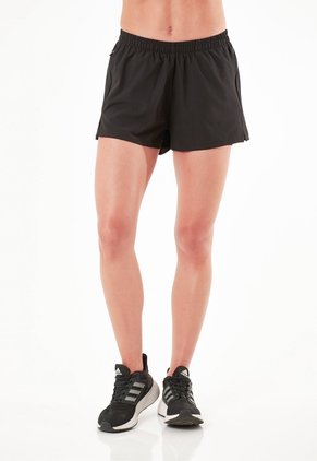 Short Deportivo Negro Con Ciclista Interno Para Mujer
