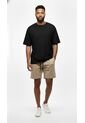 Camiseta Oversize Negro Para Hombre de Belife