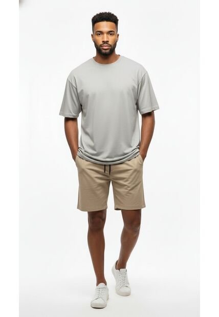 Camiseta Oversize Gris Para Hombre