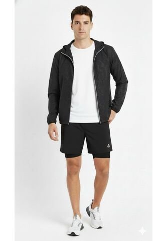 Chaqueta Negra Con Capucha Belife