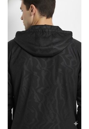 Chaqueta Negra Con Capucha