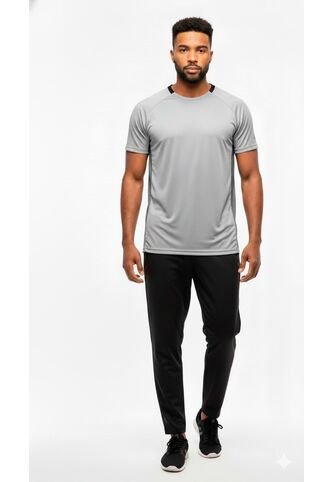 Camiseta Deportiva Gris Para Hombre Belife
