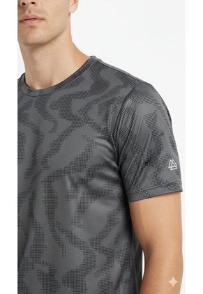 Camiseta Deportiva Gris Para Hombre
