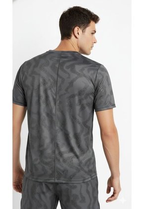 Camiseta Deportiva Gris Para Hombre