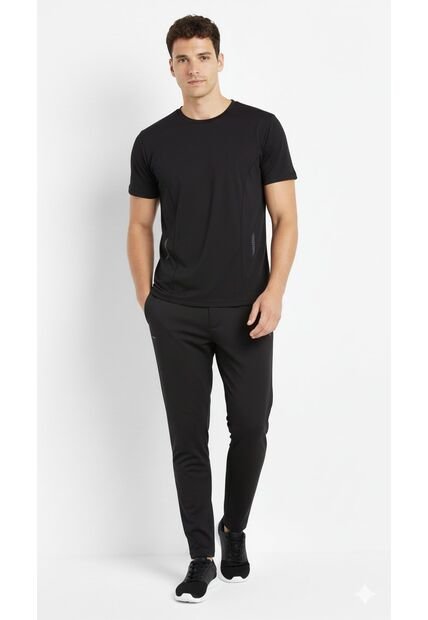 Camiseta Deportiva Negra Para Hombre