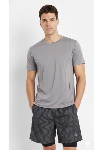 Camiseta Deportiva Gris Para Hombre Belife