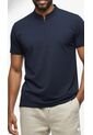 Camiseta Polo Azul Cuello Nerú Para Hombre de Belife