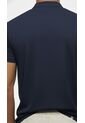 Camiseta Polo Azul Cuello Nerú Para Hombre de Belife