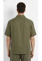 Camisa Verde En Lino Para Hombre de Belife