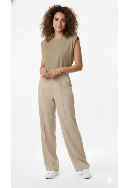 Camiseta Manga Sisa Café Para Mujer