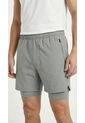 Pantaloneta Deportiva Gris Para Hombre de Belife