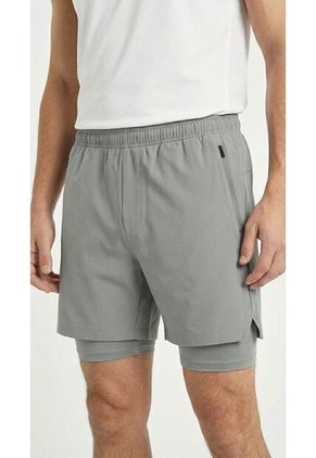 Pantaloneta Deportiva Gris Para Hombre