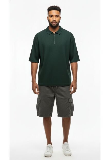 Bermuda Cargo Gris Para Hombre